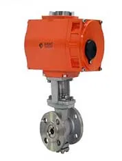 SS Patlama Güvenli Elektrikli Aktüatör DN50 Flanged Floating Ball Valve Aktüatörü 0
