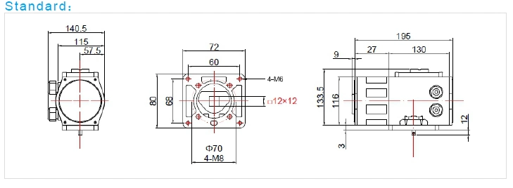 Flanş Bağlantısı Patlama Kanıtlı Elektrik Aktüatör Çeyreği Dönüş Elektrik Valf Aktüatörü 1