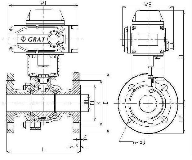 Karbon Çelik ANSI600lb Flange Bağlantısı Otomatik Top Valfi 1