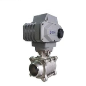 ISO 5211 Yüksek Pad Elektrikli Aktif Top Valf Paslanmaz Çelik İp Bağlantısı