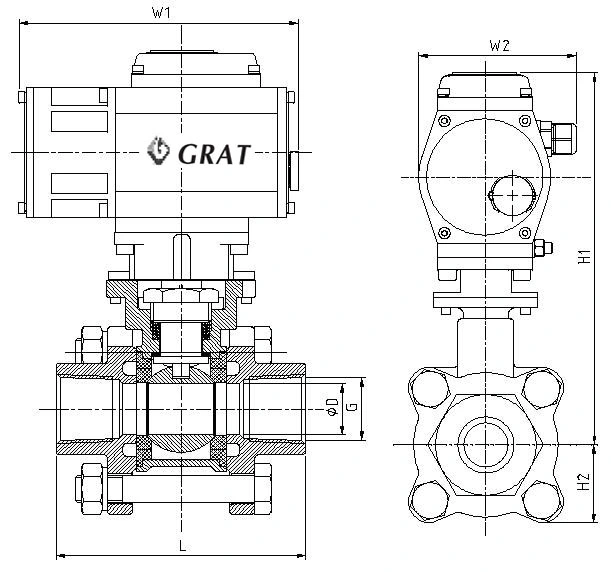AC110V Otomatik Elektrikli Top Valfi Yüksek Verimlilik SS304 3PC DN15 BSPT Filtre Bağlantısı ile 1