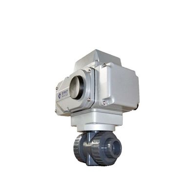 50mm 12V 3 inç Plastik UPVC Elektrikli Top Valfı Motorlu Etkinleyici Top Valfı