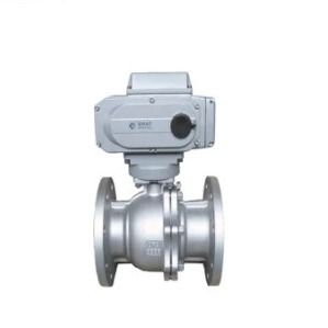 IP67 Paslanmaz Çelik Flange Bağlantısı Elektrik Asit Direncili Top Valfı